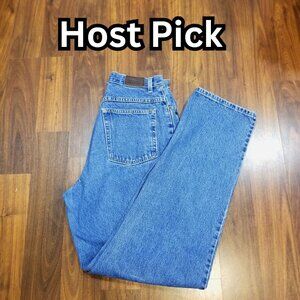Ladies' L.L. Bean Double L Relaxed Fit Jeans, Size 12 Tall, EUC       HOST PICK